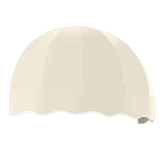 Awntech 4.38 Ft Bostonian Dome-Shaped Fixed Awning Canopy (52.5in x 32.25in x 26.25in), Linen