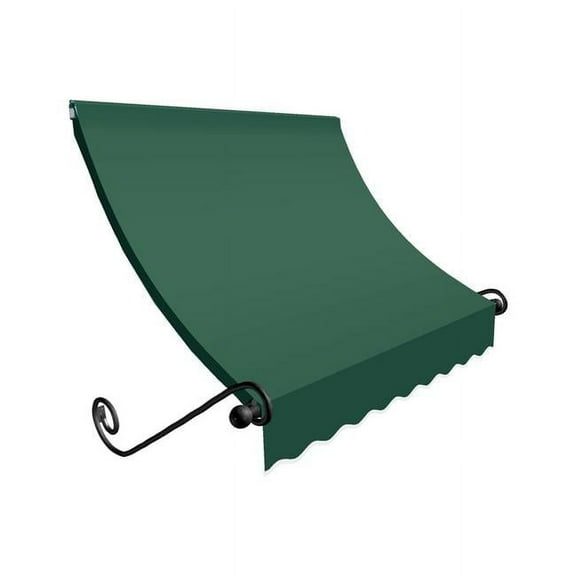Awntech CH22-US-6F 6.38 ft. Charleston Window & Entry Awning, Forest Green - 31 x 24 in.