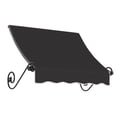 thumbnail image 1 of Awntech 3.38 Ft Charleston Sloped Fixed Awning with Scrolled Iron Arms (40.5in x 24in x 24in), Black, 1 of 3