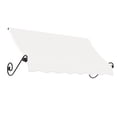 thumbnail image 1 of Awntech 5.38 Ft Charleston Sloped Fixed Awning with Scrolled Iron Arms (64.5in x 18in x 36in), White, 1 of 3