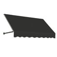 thumbnail image 1 of Awntech 8.38 Ft Dallas Retro Straight Slope Fixed Awning with Anodized Arms (100.5in x 31in x 24in), Black, 1 of 5