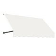 thumbnail image 1 of Awntech 5.38 Ft Dallas Retro Straight Slope Fixed Awning with Anodized Arms (64.5in x 31in x 24in), White, 1 of 5