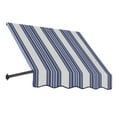 thumbnail image 1 of Awntech 3.38 Ft Dallas Retro Straight Slope Fixed Awning with Anodized Arms (40.5in x 31in x 24in), Navy/Gray/White Multi, 1 of 5