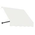 thumbnail image 1 of Awntech 3.38 Ft Dallas Retro Straight Slope Fixed Awning with Anodized Arms (40.5in x 16in x 30in), White, 1 of 5