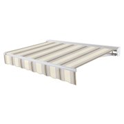 Awntech Destin Left Motorized Heavy Duty Patio Retractable Awning with Protective Hood