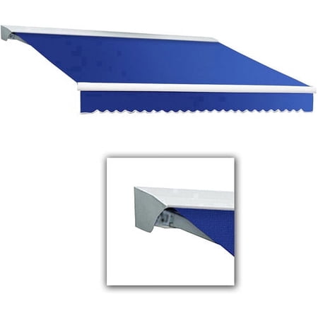 Awntech Destin Right Motorized Retractable Awning, 20' x 10', Bright Blue