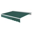 thumbnail image 1 of Awntech 16 Ft Destin Left Motorized Heavy Duty Patio Retractable Awning with Protective Hood (192in x 10.38in x 120in), Forest, 1 of 8