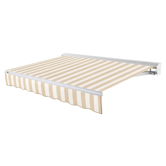 Awntech Destin Left Motorized Heavy Duty Patio Retractable Awning with Protective Hood