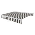 thumbnail image 1 of Awntech Destin Left Motorized Heavy Duty Patio Retractable Awning with Protective Hood, 1 of 8