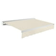 thumbnail image 1 of Awntech 14 Ft Destin Manual Heavy Duty Patio Retractable Awning with Protective Hood (168in x 10.38in x 120in), Linen, 1 of 8