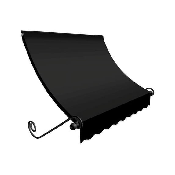 Awntech ECH23-US-5K 5.38 ft. Charleston Window & Entry Awning, Black - 24 x 36 in.