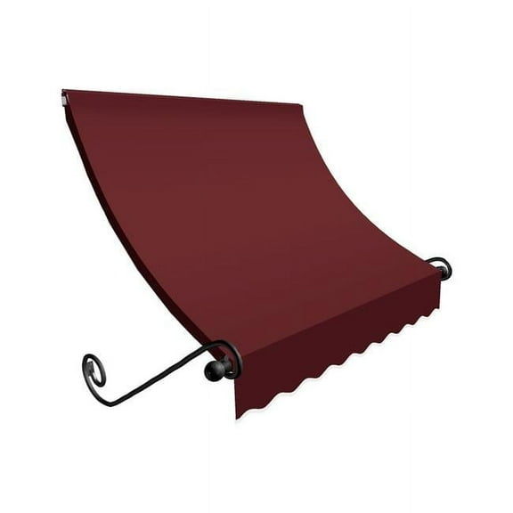 Awntech ECH23-US-8B 8.38 ft. Charleston Window & Entry Awning, Burgundy - 24 x 36 in.