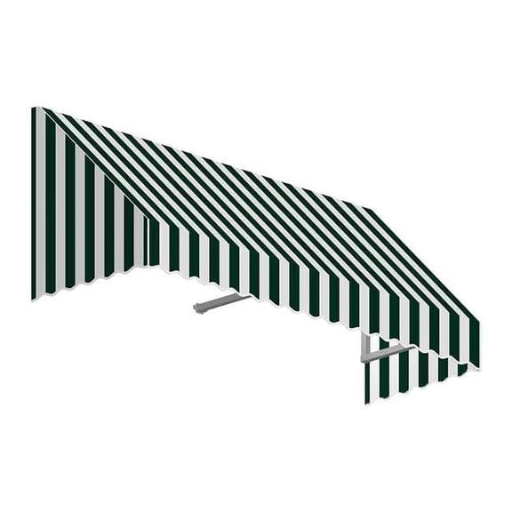 Awntech EF1030-US-3FW 3.38 ft. San Francisco Window & Entry Awning, Forest Green & White - 16 x 30 in.