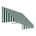 thumbnail image 1 of Awntech EN1836-US-3FW 3.38 ft. New Yorker Window & Entry Awning, Forest Green & White - 18 x 36 in., 1 of 1