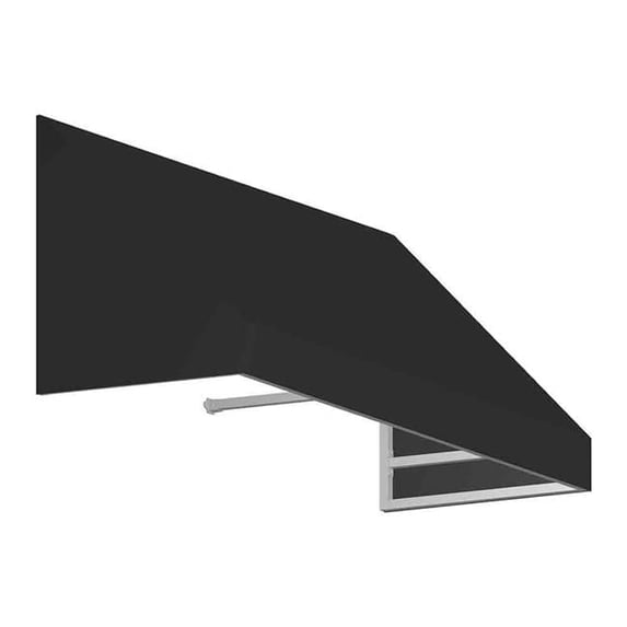 Awntech EN2442-US-6K 6.38 ft. New Yorker Window & Entry Awning, Black - 24 x 42 in.
