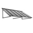 thumbnail image 1 of Awntech 5.67 Ft Houstonian Standing Seam Metal Fixed Awning Canopy (68in x 24in x 36in), Pewter, 1 of 4