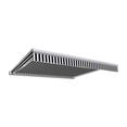 thumbnail image 1 of Awntech KWM10-US-KW 10 ft. Key West Full Cassette Manual Retractable Awning, Black & White - 96 in., 1 of 1