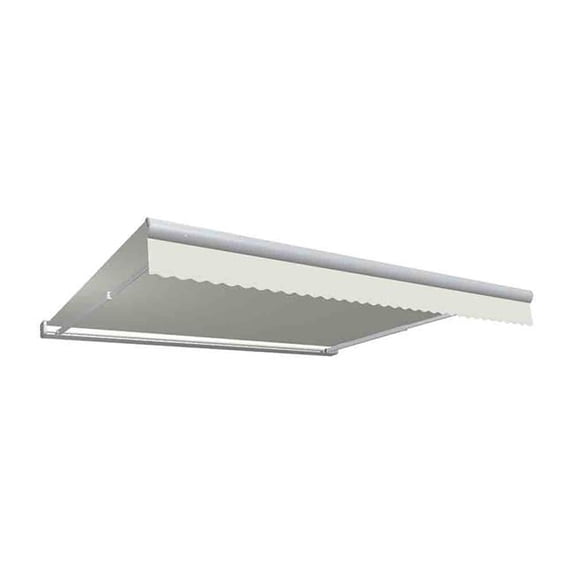 Awntech KWM12-US-OAT 12 ft. Key West Full Cassette Manual Retractable Awning, Oatmeal Spec - 120 in.