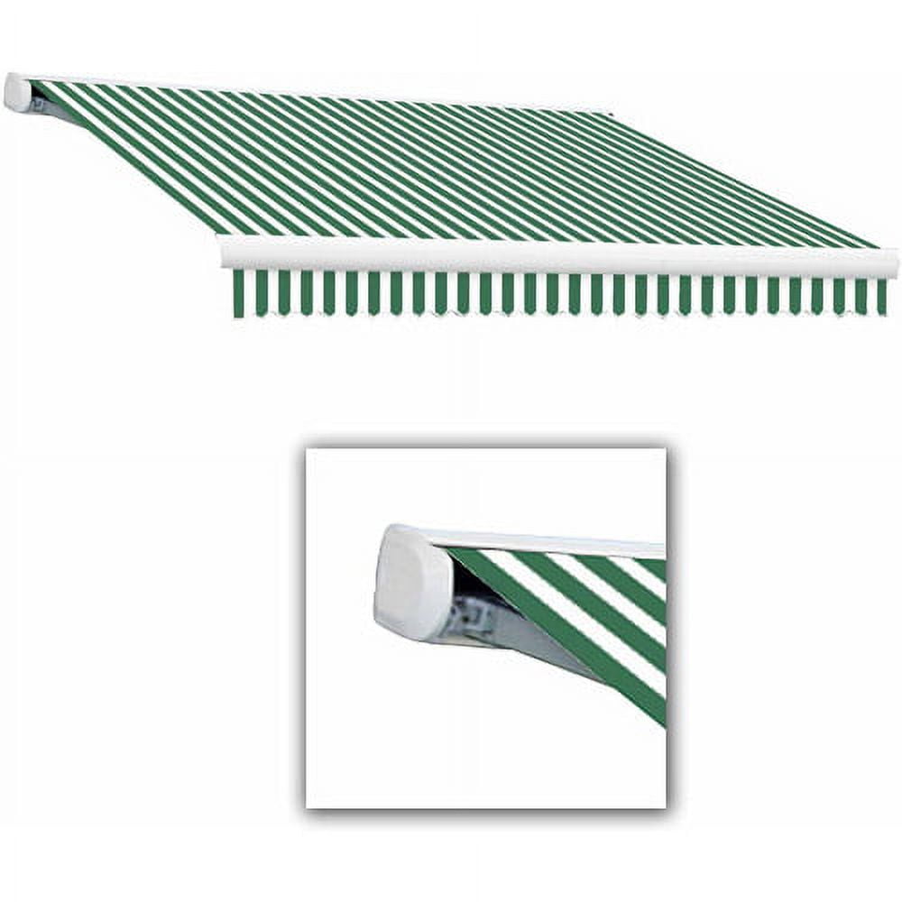 Key West Full-Cassette Motorized Retractable Awning, 10' x 8', White