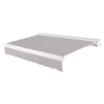 thumbnail image 1 of Awntech 20 Ft Key West Left Motorized Heavy Duty Patio Retractable Awning with Cassette (240in x 9.38in x 120in), Gray, 1 of 8