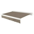 thumbnail image 1 of Awntech 8 Ft Key West Left Motorized Heavy Duty Patio Retractable Awning with Cassette (96in x 9.38in x 78in), Taupe, 1 of 8