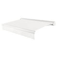 thumbnail image 1 of Awntech 18 Ft Key West Left Motorized Heavy Duty Patio Retractable Awning with Cassette (216in x 9.38in x 120in), White, 1 of 8