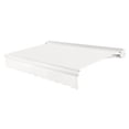 thumbnail image 1 of Awntech 16 Ft Key West Left Motorized Heavy Duty Patio Retractable Awning with Cassette (192in x 9.38in x 120in), White, 1 of 8