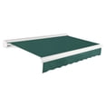 thumbnail image 1 of Awntech 12 Ft Key West Manual Heavy Duty Patio Retractable Awning with Cassette (144in x 9.38in x 120in), Forest, 1 of 8