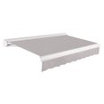 thumbnail image 1 of Awntech 12 Ft Key West Right Motorized Heavy Duty Patio Retractable Awning with Cassette (144in x 9.38in x 120in), Gray, 1 of 8