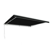 Awntech MM14-US-K 14 ft. Maui Manual Retractable Awning, Black - 120 in.