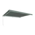 thumbnail image 1 of Awntech MTR8-US-FW 8 ft. Maui Right Motor with Remote Retractable Awning, Forest Green & White - 78 in., 1 of 1