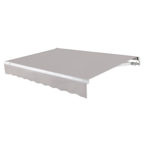 Awntech 8 Ft Maui Left Motorized Heavy Duty Patio Retractable Awning (96in x 9.25in x 78in), Gray