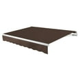 thumbnail image 1 of Awntech 12 Ft Maui Left Motorized Heavy Duty Patio Retractable Awning (144in x 9.25in x 120in), Brown, 1 of 8