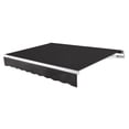 thumbnail image 1 of Awntech 16 Ft Maui Left Motorized Heavy Duty Patio Retractable Awning (192in x 9.25in x 120in), Black, 1 of 8