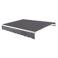 thumbnail image 1 of Awntech 10 Ft Maui Left Motorized Heavy Duty Patio Retractable Awning (120in x 9.25in x 96in), Gunmetal, 1 of 8