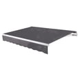 thumbnail image 1 of Awntech 24 Ft Maui Left Motorized Heavy Duty Patio Retractable Awning (288in x 9.25in x 120in), Gunmetal, 1 of 8