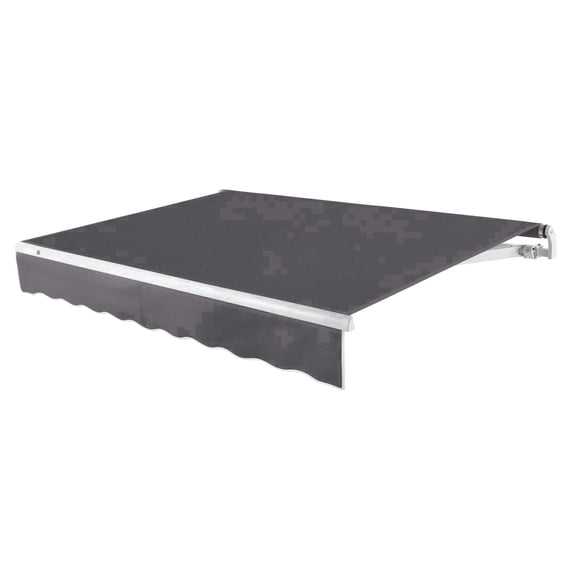 Awntech 24 Ft Maui Left Motorized Heavy Duty Patio Retractable Awning (288in x 9.25in x 120in), Gunmetal