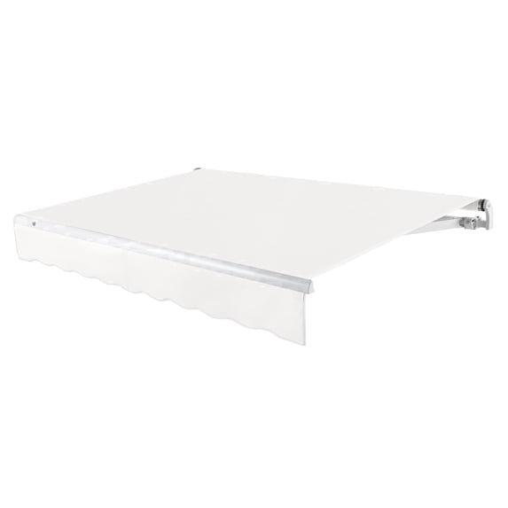 Awntech 24 Ft Maui Left Motorized Heavy Duty Patio Retractable Awning (288in x 9.25in x 120in), White
