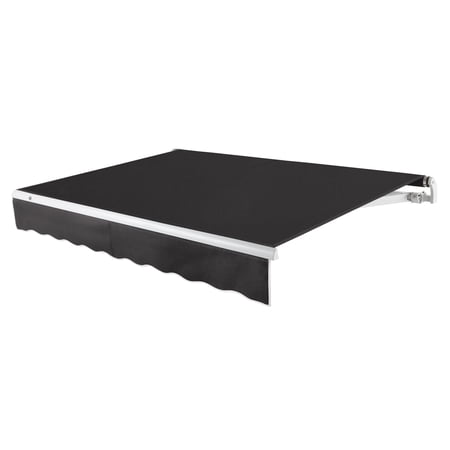 Awntech 24 Ft Maui Left Motorized Heavy Duty Patio Retractable Awning (288in x 9.25in x 120in), Black