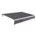 thumbnail image 1 of Awntech 10 Ft Maui Manual Heavy Duty Patio Retractable Awning (120in x 9.25in x 96in), Gunmetal, 1 of 9