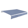thumbnail image 1 of Awntech 20 Ft Maui Manual Heavy Duty Patio Retractable Awning (240in x 9.25in x 120in), Dusty Blue, 1 of 9