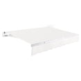 thumbnail image 1 of Awntech 8 Ft Maui Manual Heavy Duty Patio Retractable Awning (96in x 9.25in x 78in), White, 1 of 9