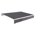 thumbnail image 1 of Awntech 16 Ft Maui Right Motorized Heavy Duty Patio Retractable Awning (192in x 9.25in x 120in), Gunmetal, 1 of 7