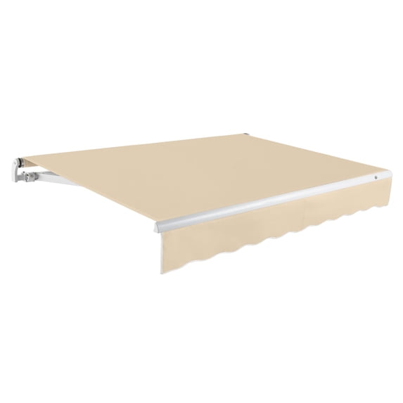 Awntech 10 Ft Maui Right Motorized Heavy Duty Patio Retractable Awning (120in x 9.25in x 96in), Tan
