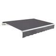 thumbnail image 1 of Awntech 8 Ft Maui Right Motorized Heavy Duty Patio Retractable Awning (96in x 9.25in x 78in), Gunmetal, 1 of 7