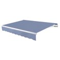 thumbnail image 1 of Awntech 14 Ft Maui Left Motorized Heavy Duty Patio Retractable Awning (168in x 9.25in x 120in), Dusty Blue, 1 of 8