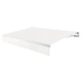 thumbnail image 1 of Awntech 12 Ft Maui Left Motorized Heavy Duty Patio Retractable Awning (144in x 9.25in x 120in), White, 1 of 8