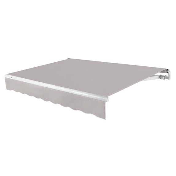 Awntech 10 Ft Maui Left Motorized Heavy Duty Patio Retractable Awning (120in x 9.25in x 96in), Gray