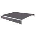 thumbnail image 1 of Awntech 18 Ft Maui Left Motorized Heavy Duty Patio Retractable Awning (216in x 9.25in x 120in), Gunmetal, 1 of 8