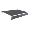thumbnail image 1 of Awntech 18 Ft Maui Manual Heavy Duty Patio Retractable Awning (216in x 9.25in x 120in), Gunmetal, 1 of 9